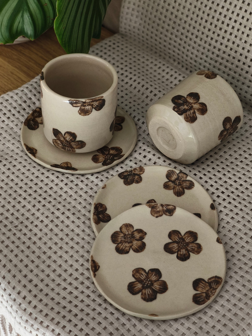 Petite assiette fleurs (Vide Atelier)