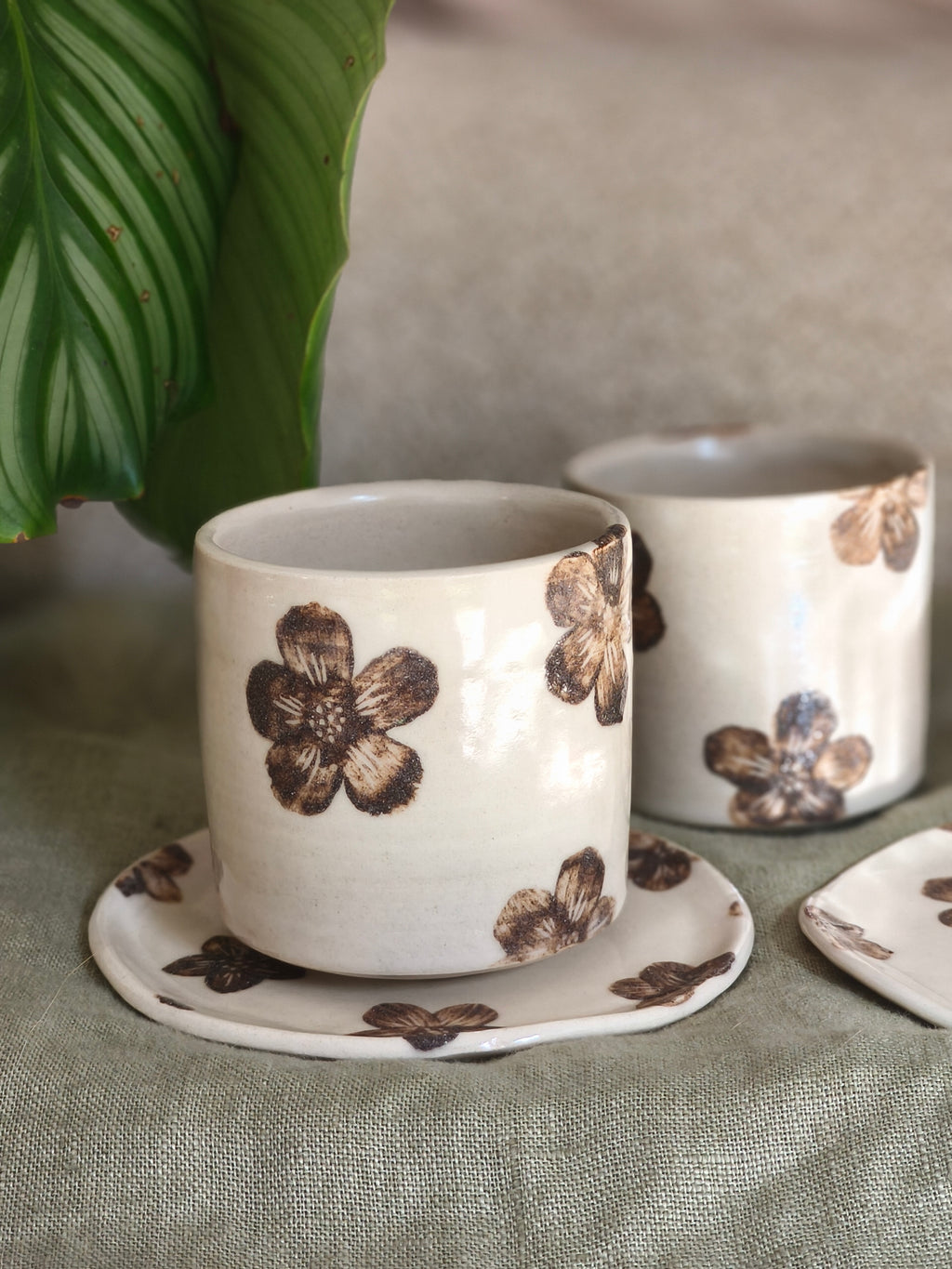 Tasse Fleurs sans anse