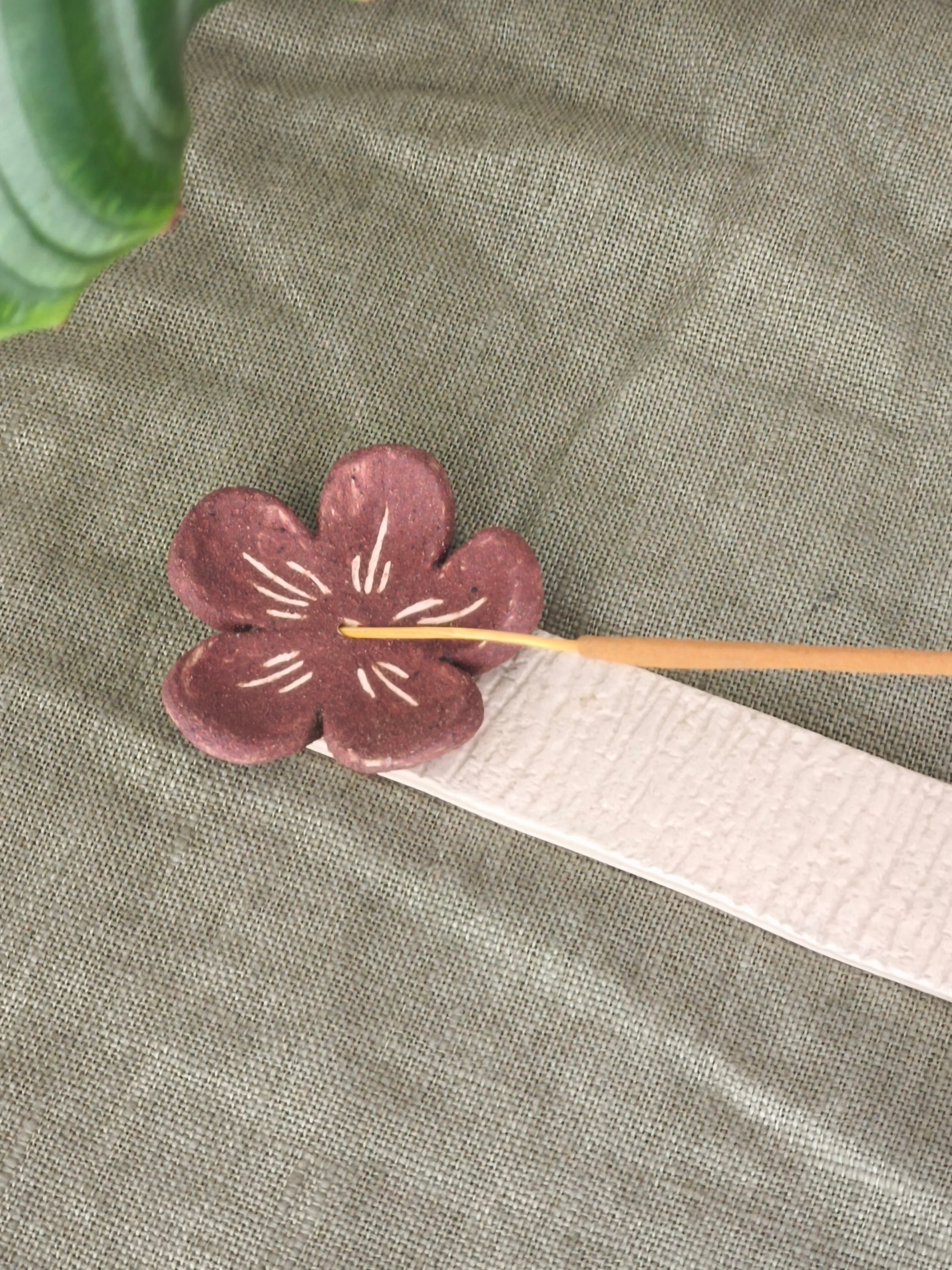 Porte encens fleur