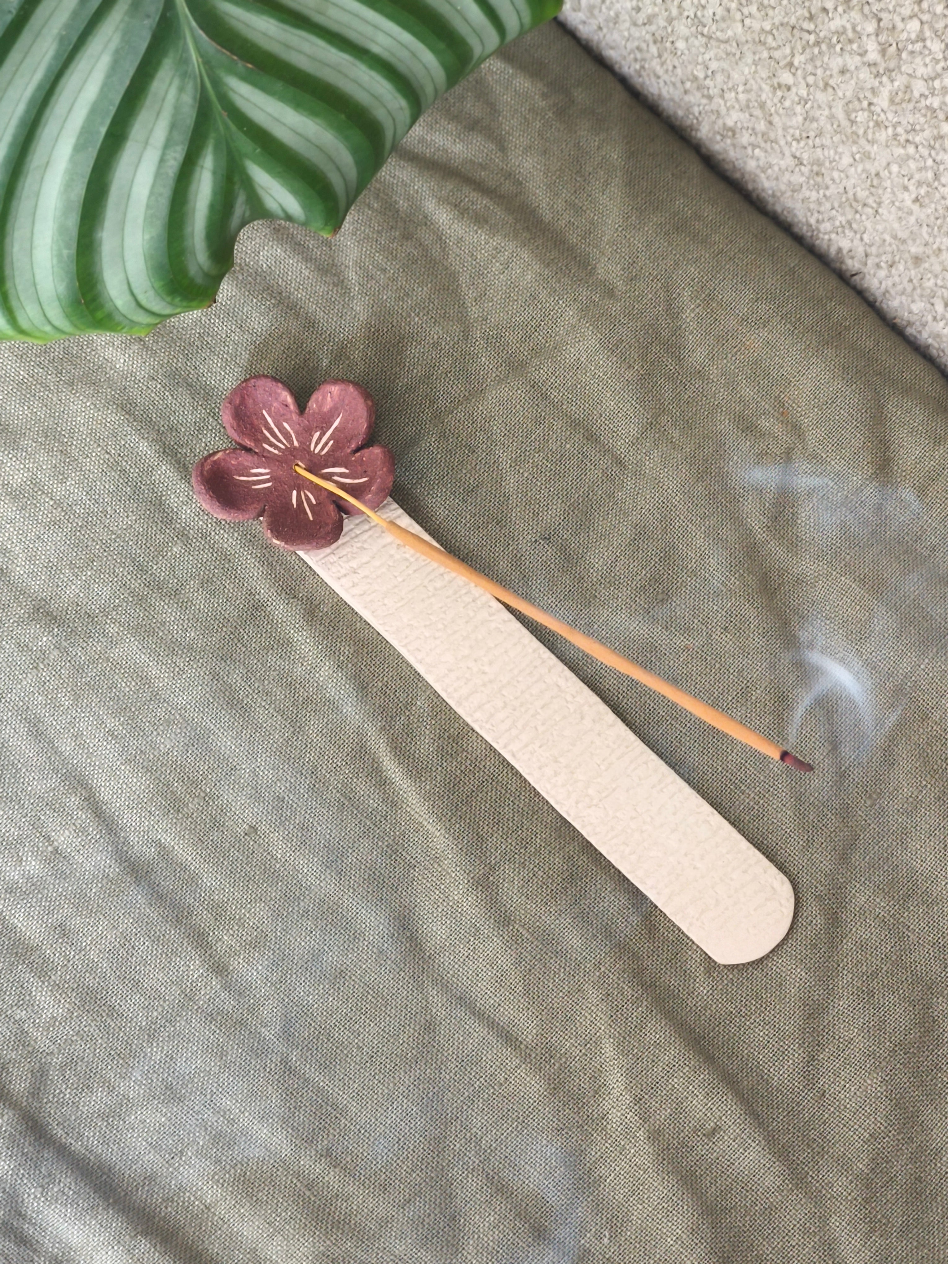 Porte encens fleur
