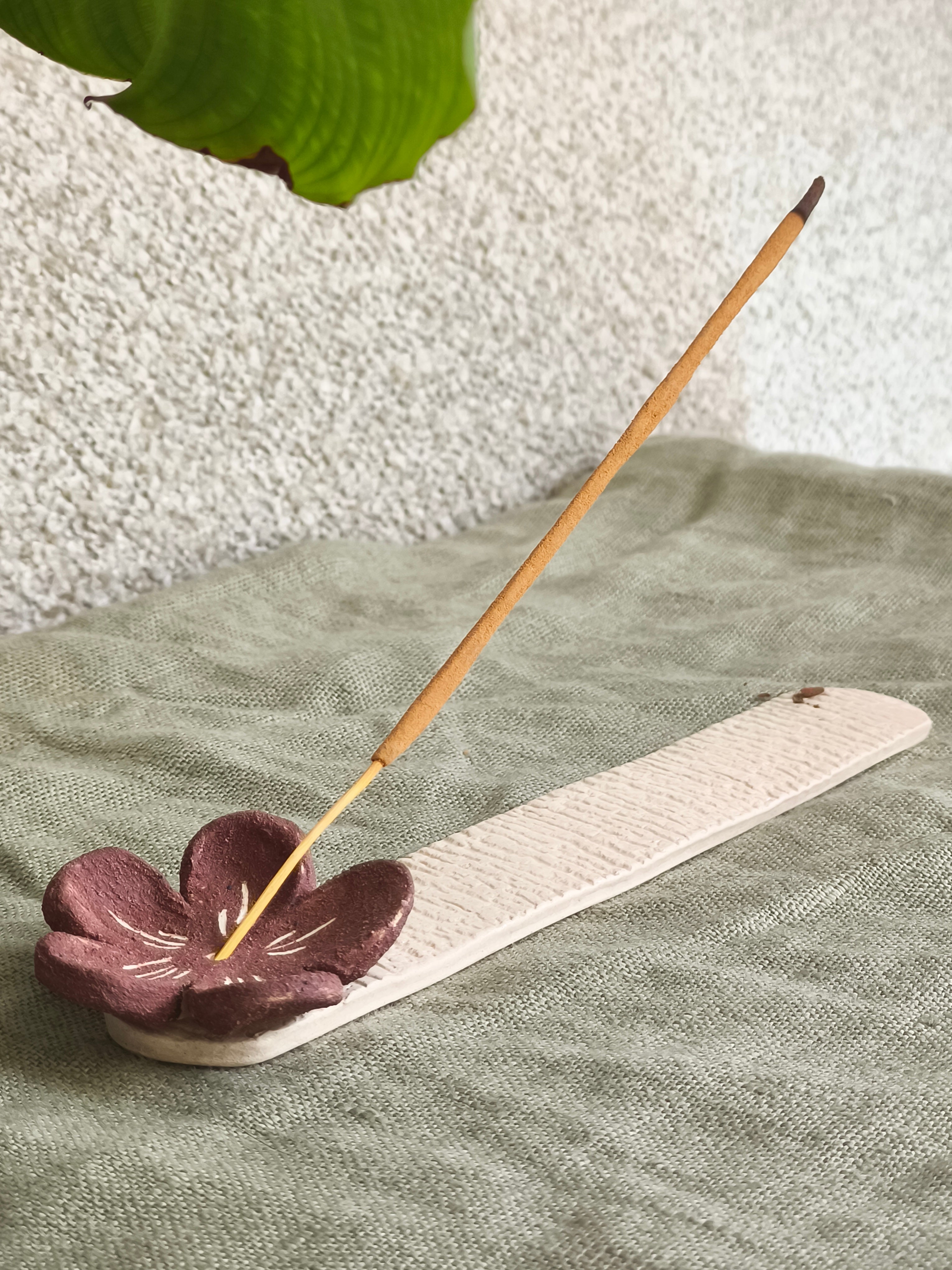 Porte encens fleur